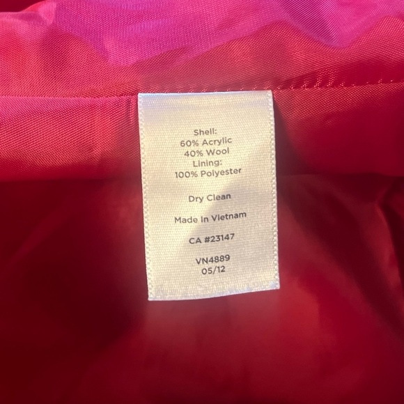 Talbots pink jacket/blazer part Wool 8P - Picture 6 of 7